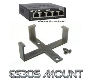 Wall Mount / Under Desk Mount for NetGear GS305 Network Switch 5-port - Picture 1 of 8