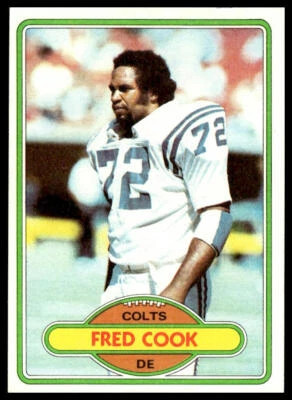 1980 Topps #294 Fred Cook Baltimore Colts - Image 1 of 2