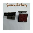 RARE BURBERRY. Genuine Check Shirt Cufflinks. New. Only pair in the UK