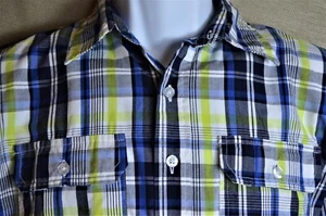 Herren Timber Clothing Company Kurzarm Button Down Gr. M mehrfarbig kariert - Bild 1 von 12