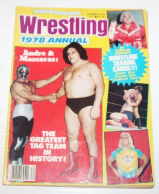 Tarjetas de novato sin cortar de la revista Wrestling Annual Victory 1978 Flair, Dusty, Andre ++ Foto 1 de 4
