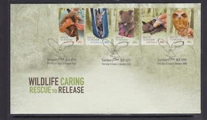 AUSTRALIA - 2010 WILDLIFE CARING - Rescue to Release P&S Set of 5  on FDC - Foto 1 di 1