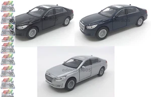 Hyundai GENESIS G90 1:34-1:39 coche fundido a presión plata negro azul colección nuevo - Imagen 1 de 4