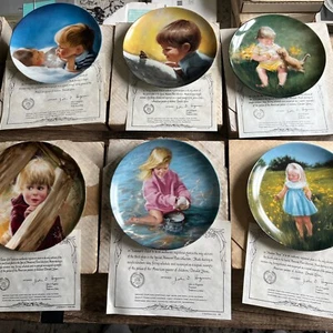 Donald Zolan Special Moments Collector Plate Series Full Set Of 6 W/Box And COA - Picture 1 of 8