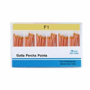 60 Points Dental Endo Gutta Percha Points Tips F1 Color Code 0.02 to 0.06 Taper - Picture 1 of 4