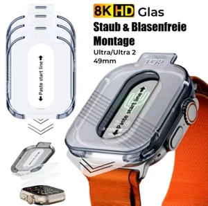 2X WYŚWIETLACZ SZKŁO OCHRONNE PANCERNE DO APPLE WATCH ULTRA 2 49MM FOLIA OCHRONNA + MONTAŻ - Zdjęcie 1 z 6