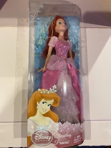 2010 Disney princess sparkle and princess red hair barbie New In Box - Picture 1 of 5