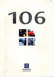 Peugeot 106 1996 UK Market Sales Brochure includesr GTi - Picture 1 of 2