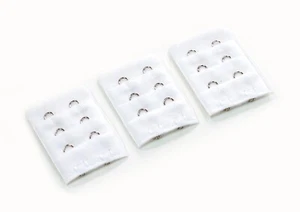 Paquete de 3 extensores de sujetador More of Me to Love - blanco - 2 ganchos, 3 ganchos, 4 ganchos - Imagen 1 de 16