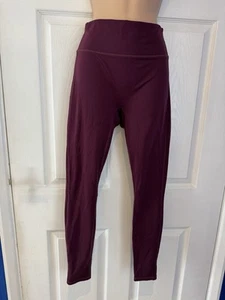 Fabletics Motion 365 Burgundy Leggings Sculpt Size Medium U.K. 12 - Picture 1 of 15