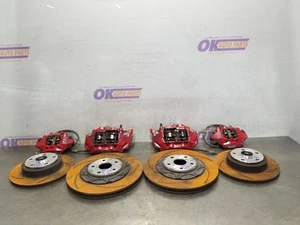 24 2024 TOYOTA GR COROLLA HATCHBACK 1.6L AWD BRAKE CALIPER AND ROTOR SET RED - Picture 1 of 12