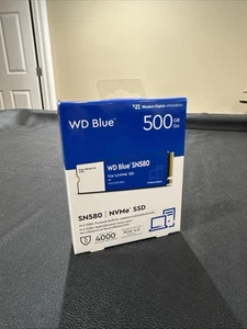 500GB WD Blue SN580 NVMe Internal Solid State Drive SSD - Gen4 New - Photo 1/1