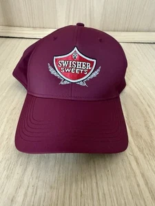 Swisher Sweets Cigars Cap Strapback Hat Logo Graphic AHEAD Maroon - Picture 1 of 4