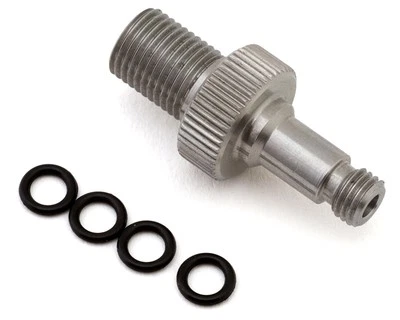 Adaptador de llenado de aire de suspensión Fox para amortiguador trasero (plateado) (extremo Rezi) [803-01-986] Foto 1 de 2