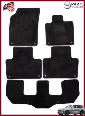 GENUINE VOLVO XC90 2015-2025 CAR VELOUR FLOOR CARPET MAT SET OF 5 MATS USED . - Image 1 of 4