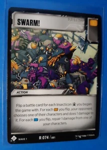 Enjambre! - Transformers TCG Wave 1 R 074/081 raro casi nuevo - Imagen 1 de 1