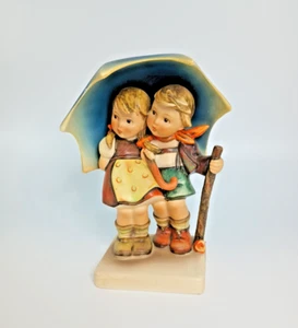 MJ Hummel Goebel Stormy Weather  No 71 Girl & Boy Under Umbrella TMK-3 1960-1972 - Picture 1 of 7
