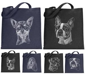 Bolso de Mano Raza de Perro Reutilizable Bolso de Compras Bolsa de Libros Regalos Accesorios Bolsas para Computadora Portátil - Imagen 1 de 10