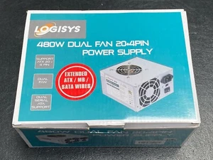 Fuente de alimentación Logisys PS480D2 480w doble ventilador SATA ATX doble - Imagen 1 de 11