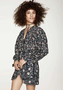 Isabel Marant Quilted Floral Mini Skirt With Front Zip Detail - Size 42 - Picture 1 of 11
