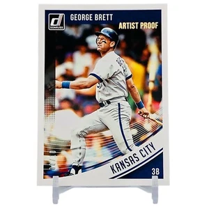 George Brett HOF Artist Proof SSP /10 2018 Panini Donruss Baseball MINT+ Royals - Picture 1 of 17