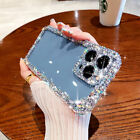 For Samsung S23 Ultra + S22 S21 S20 S10 S9 Luxury Bling Rhinestone Clear Case