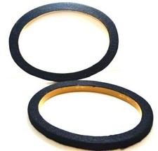 t15 Black Pipeman's MDF Speaker / Spacer Rings, 6 x 9" 1/4" Thick One Pair