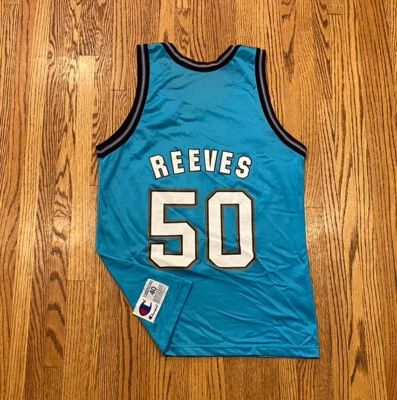 Vancouver Grizzlies Big Country Bryant Reeves Vintage Champion Basketball Jersey - Image 1 of 4