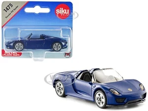 PORSCHE 918 SPYDER MATT BLUE DIECAST MODEL CAR BY SIKU 1475 - Picture 1 of 5
