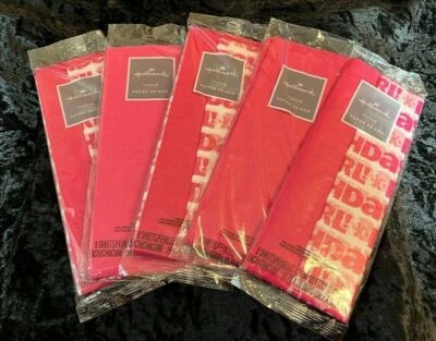 mixed lot of 5 packages Hallmark tissue paper pink Birthday Girl - Image 1 of 3
