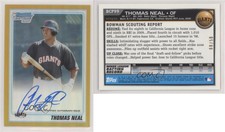 2010 Bowman Chrome Prospects Gold Refractor Auto /50 Thomas Neal #BCP99 Auto