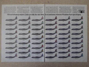 1986-87 PUB ALLISON LOCKHEED C-130 HERCULES T56 ENGINE 50 AIR FORCES ORIGINAL AD - Picture 1 of 1