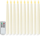 Flameless Taper Candles Battery Operated LED, 10 Inch, Set of 10 Flameless Candl