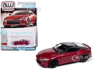 2023 NISSAN Z PASSION RED 1/64 DIECAST MODEL CAR BY AUTO WORLD 64442-AWSP168 A - Picture 1 of 2