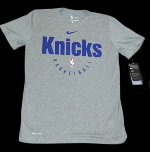 Nike New York Knicks Tee Shirt Men's T Dri-Fit Gray Grey Short Sleeve Small - Picture 1 of 11