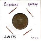 New Penny 1973 Uk Great Britain Coin #Aw175c