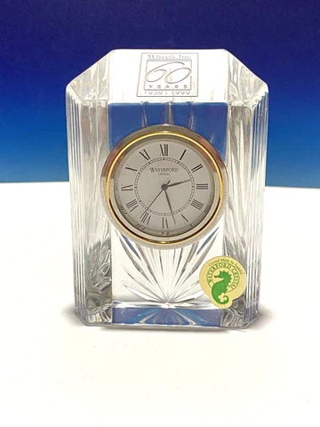 Waterford Crystal Ireland Clock 4'in Tall Cover