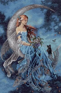 Dimensions Gold Collection Counted Cross Stitch Kit 10"X15"-Wind Moon Fairy (16 - Picture 1 of 1