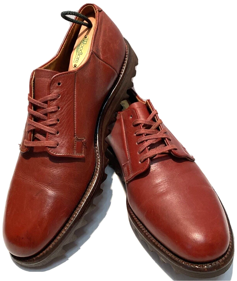 Zapatos De Colección Nathan Hack Suela Ondulada Derby Hamilton LTD Marrón Para Hombres Talla 8 RARO Foto 1 de 4