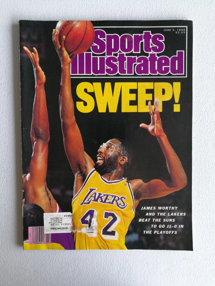 Revista Sports Illustrated 5 de junio 1989 James Worthy Playoffs de la NBA - Pete Rose JH Foto 1 de 2