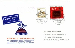 Germany Burgen und Schlӧsser Mi# 914 on 1980 printed matter via Air to U.S. [19 - Picture 1 of 3