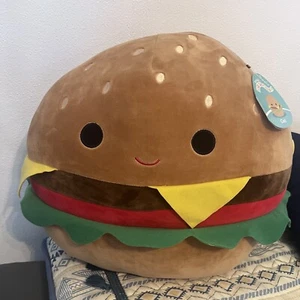 NEW WITH TAG  SQUISHMALLOWS CARL Cheeseburger Plush  XL 16" - Picture 1 of 5