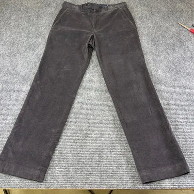 Pantalones de pana Lauren Ralph Lauren para hombre gris oscuro calce recto talla 34W x 32L Foto 1 de 4