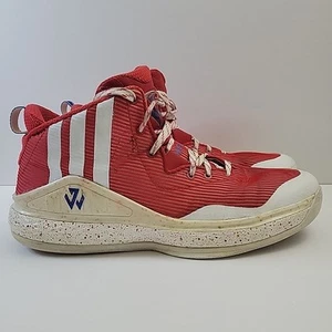 adidas J Wall 1 Mid Red Lace Up Basketball Athletic Shoes Sneakers Mens 10.5 - Picture 1 of 21