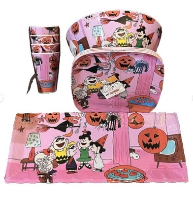 SNOOPY / PEANUTS GREAT PUMPKIN 粉色派对场景碗板杯盘 - 选择 — 第 1/2 张图片