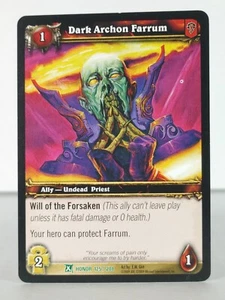 Dark Archon Farrum - Fields of Honor - 125/208 - Wow TCG - Uncommon - " A " - Picture 1 of 5