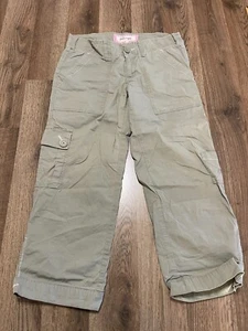 Plugg Pants, Girl's Size 1, Green, Pockets, Cargo - Picture 1 of 9