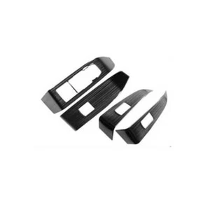 Marco de moldura de panel elevador de bloqueo de ventana de titanio negro para Cadillac CT4 2020-2022 4 PIEZAS - Imagen 1 de 7