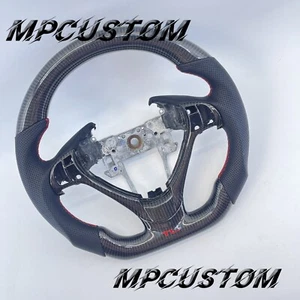 Fit For Acura TL ILX ZDX RDX 2009-2022 TL logo Carbon Fiber Steering Wheel - Picture 1 of 8