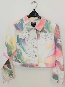 Jane Doe Collection Cappotto Giacca Multicolore Donna Taglia XL Bottoni - Foto 1 di 3